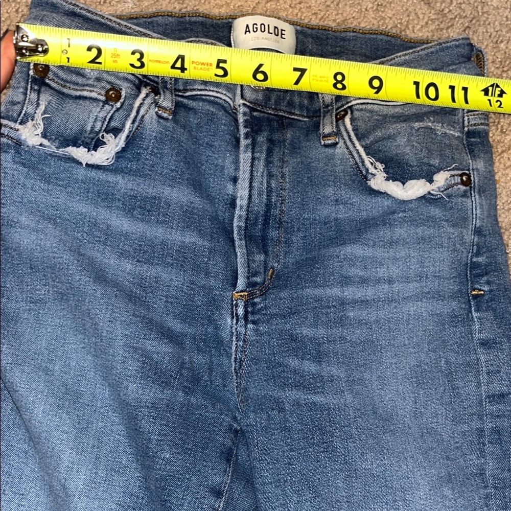 AGOLDE Distressed raw hem jeans in Sophie - Picture 6 of 10